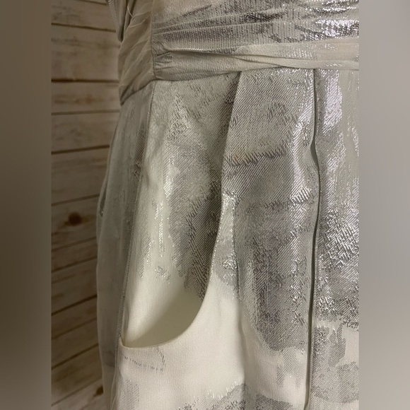 Aidan Mattox 100% silk strapless cocktail dress - Picture 4 of 6